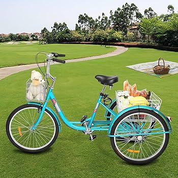 Amazon | PEXMOR 大人用三輪車 7速 24/26インチ 3輪バイク